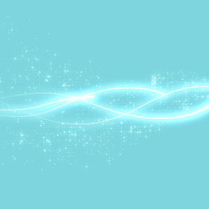 【動画素材】キラキラ輝く光の軌跡と星屑のエフェクト【ライトブルー背景】[Stock Video] Sparkling Light Trails and Stardust on Light Blue Background
