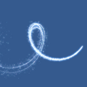 【動画素材】キラキラ魔法のパーティクルエフェクト【ブルー背景】[Stock Video] Magical Fairy Dust Effect on Blue Background