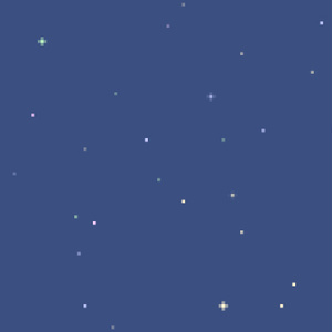 【動画素材】ドット絵の星空がキラキラ輝く背景動画素材 [Stock Video] 8-bit Pixel Art Sparkling Starry Sky, Loop Background