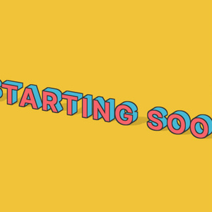 【動画素材】コミカルな3Dポップアート風の配信待機画面「Starting Soon」【ループ】[Stock Video] Comical 3D Pop Art Starting Soon Screen, Loop