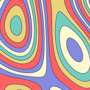 【動画素材】サイケデリックでグルービーなループ背景素材【Ver.1】[Stock Video] Psychedelic and Groovy Motion Background Ver.1, Loop