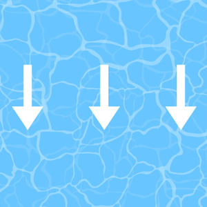 【動画素材】縦方向に流れる水面のアニメーション【ループ】[Stock Video] Cartoon Vertical Flowing Water Surface, Loop