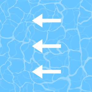 【動画素材】横方向に流れる水面のアニメーション【ループ】[Stock Video] Cartoon Horizontal Flowing Water Surface, Loop