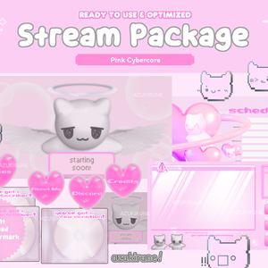 【Twitch】ストリームパッケージ/Cybercore Stream Package