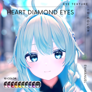 【5アバター対応】HEART DIAMOND EYES アイテクスチャ