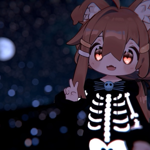 【まめふれんず】Skeleton Overall　スケルトンオーバーオール 缩略图 5