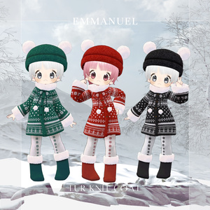 【まめひなた・キプフェル】Fur Knit Coat 缩略图 5