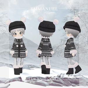 【まめひなた・キプフェル】Fur Knit Coat 缩略图 10