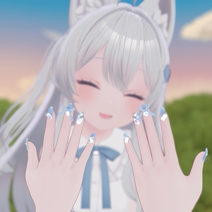 【13アバター対応】Bijou Ribbon Nail 缩略图 9