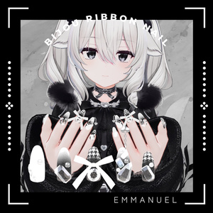 【13アバター対応】Bijou Ribbon Nail