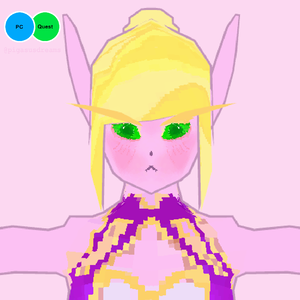 Retro Style Elf Girl (VRChat Avatar)