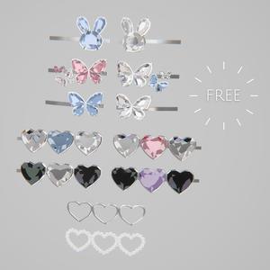 ＊FREE＊ Mochi Hairclip set