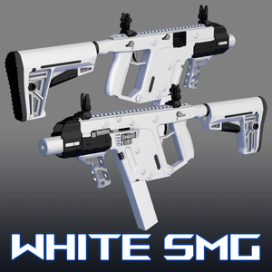 3Dモデル SMG「White Vector」Gun Model