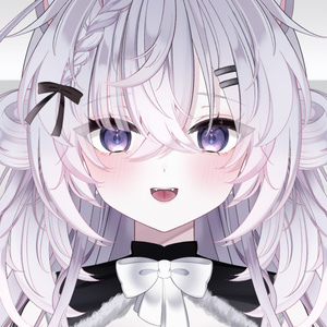 【限定1点】白黒狐娘ちゃん【3段階等身変更可】