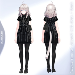 5アバター対応 [3Dモデルウェア] "Bionic Synapse"ｼﾞｬｶﾞｰﾄﾞﾆｯﾄﾄﾞﾚｽ 缩略图 6