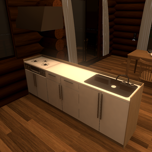 【無料・Unity・VRChat】家具 キッチン_簡易取り付けキット