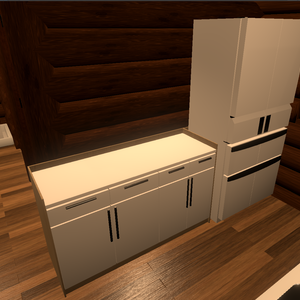 【無料・Unity・VRChat】家具 キッチン_簡易取り付けキット2