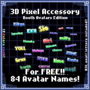 3DPixelAccessory BoothAvatarsEdition
