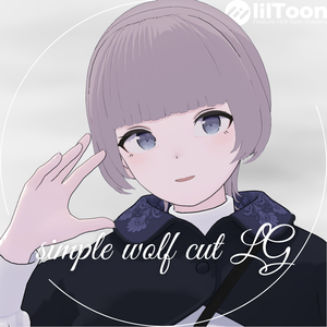 【Lapwing】Simple Wolf cut LG【3D hairstyle】