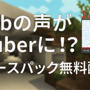 【フリー配布】Minecraft Vだらけリソースパック