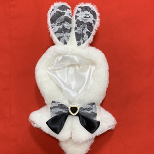[Plushie Clothes] Rabbit Cape (Black)