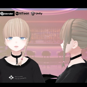 【VRChat】おだんごみつあみサイド [Braided Side Bun hair] 缩略图 3
