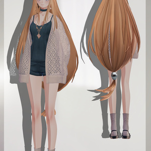 [MA対応]むすびロング [Tied Long Hair] [VRChat] 缩略图 2