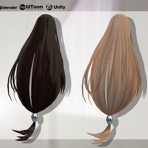 [MA対応]むすびロング [Tied Long Hair] [VRChat] 缩略图 4