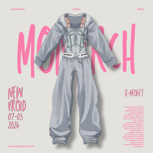 【#VRoid】ビスチェ＆パーカー setup　#MONARCH_V