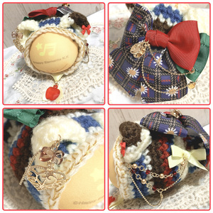 🐻🍒おまんじゅう着ぐるみ さくらんぼくまさん 🌿 ܸホワイト