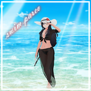 『 レナ・カクテル_PB対応』【3D衣装モデル】Swim&pareo