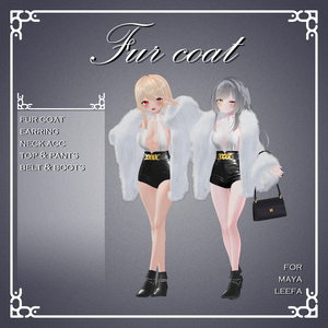 『舞夜,リーファ』【3D衣装モデル】Fur_coat