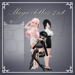 『舞夜(maya)』【3D衣装モデル】clothes 2set
