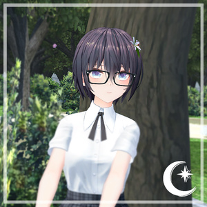 [MIKAZUKI] Horn-Rimmed Glasses (黒縁の眼鏡)