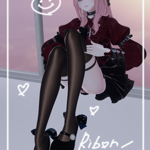 🎀RibonShoes🎀調整用シェイプキーでセミアバター対応🩰