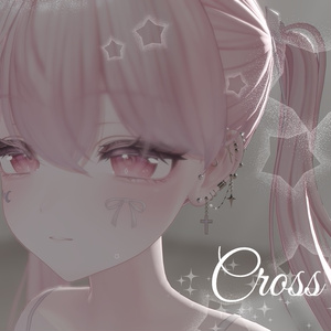✟Cross Riot✟　earrings set 19アバター対応
