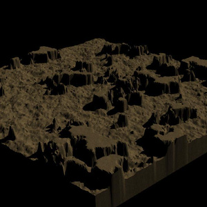 3D地形素材　サンプル