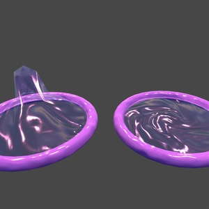 コンドーム開封 3Dモデル　Condoms opening 3D Model 缩略图 3