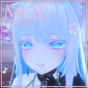 Moe Exclusive - Pink Body Texture + Blue Eyes