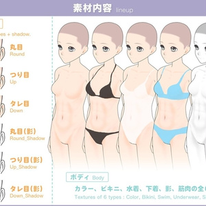 【3D】女性の全身モデル Ver.1.0.1 for CLIP STUDIO PAINT 缩略图 4