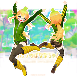 オリジナル3Dモデル　バナナのばななちゃん 缩略图 3
