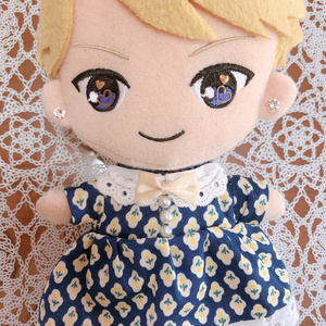 ぬい服 ワンピース紺