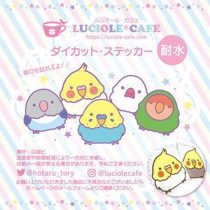 オカメインコ・耐水ステッカー