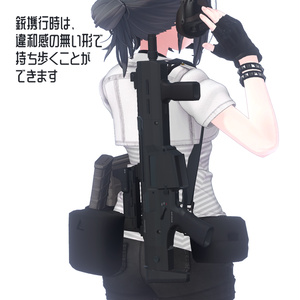 【ギミック付き3Dモデル】Beschützer/5.56mm 小銃 ベシュツァーPDW【VRChat用/Modular Avatar対応/11アバタープリセット対応】 缩略图 4