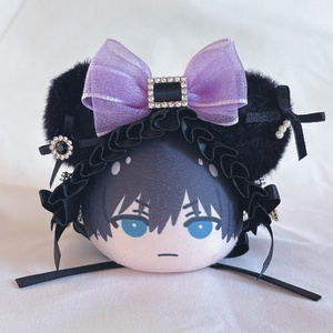 ちびぐるみ にとたん くすみ紫 ねこ ぬい服 - かつお - BOOTH