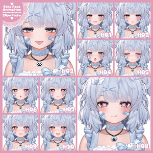 【クマリちゃん専用】ちょっとえちえちな表情セット20個パック＋おまけ【Face Animation】 缩略图 2