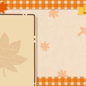 【11月】配信画面セット【紅葉】