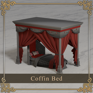 棺の天蓋ベッド -CoffinBed-