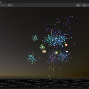 アバター周囲から出せる打ち上げはなび -Fireworks-