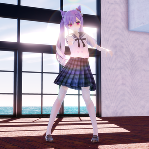 Genshin JK KeQing刻晴JK【MMD Model DL】